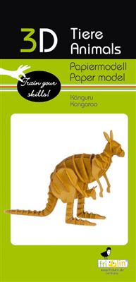 3D Paper Model - Kangourou