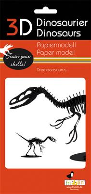 Modelo de papel 3D - Dromaeossauro