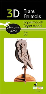 3D-Papiermodell - Eule