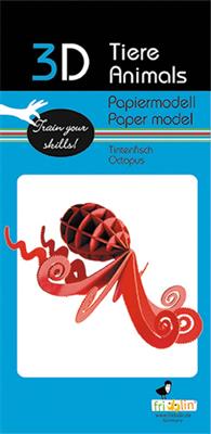 Modello di carta 3D - Polpo