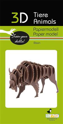 Modelo de papel 3D - Bisonte