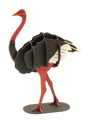 Modello di Carta 3D - Autruche