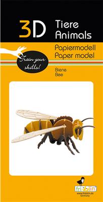 Modelo de papel 3D - Abeja