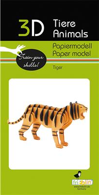 Modèle En Papier 3D - Tigre