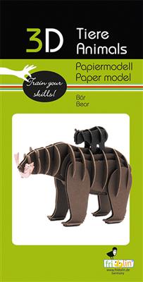 Modelo de Papel 3D - Ours