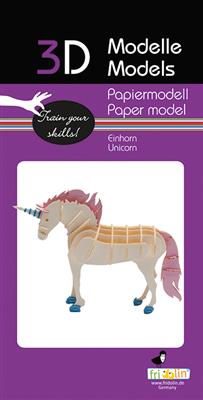 Modello di carta 3D - Unicorno