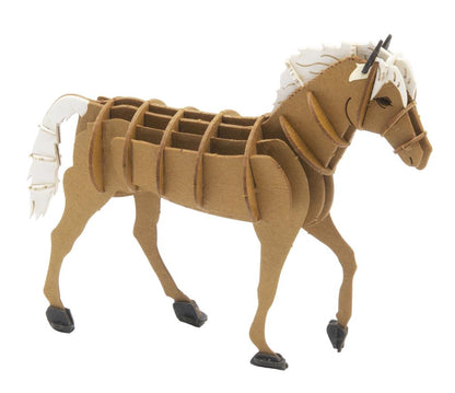Modelo de papel 3D - Caballo Haflinger