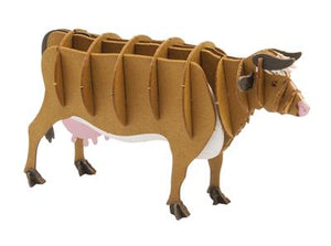 3D Paper Model - Vache Brune