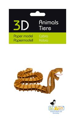 Modelo de papel 3D - Cobra