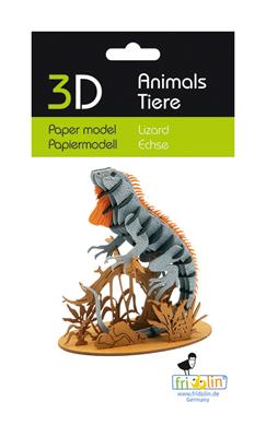 Modello di carta 3D - Lucertola