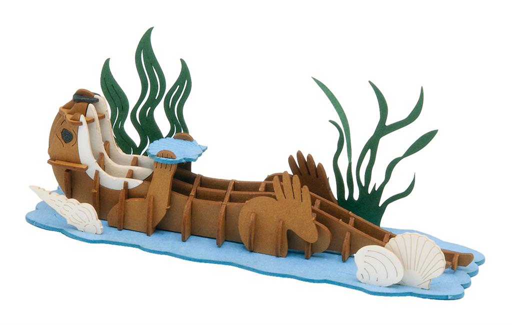 Modèle En Papier 3D - Loutre