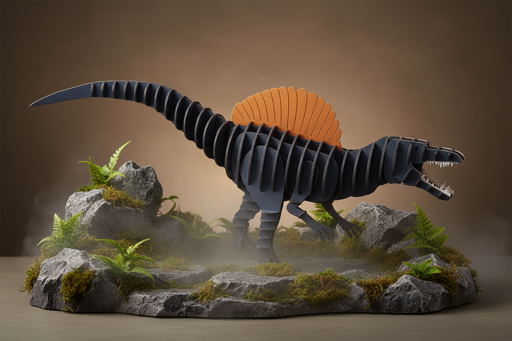 Modèle En Papier 3D - Spinosaure