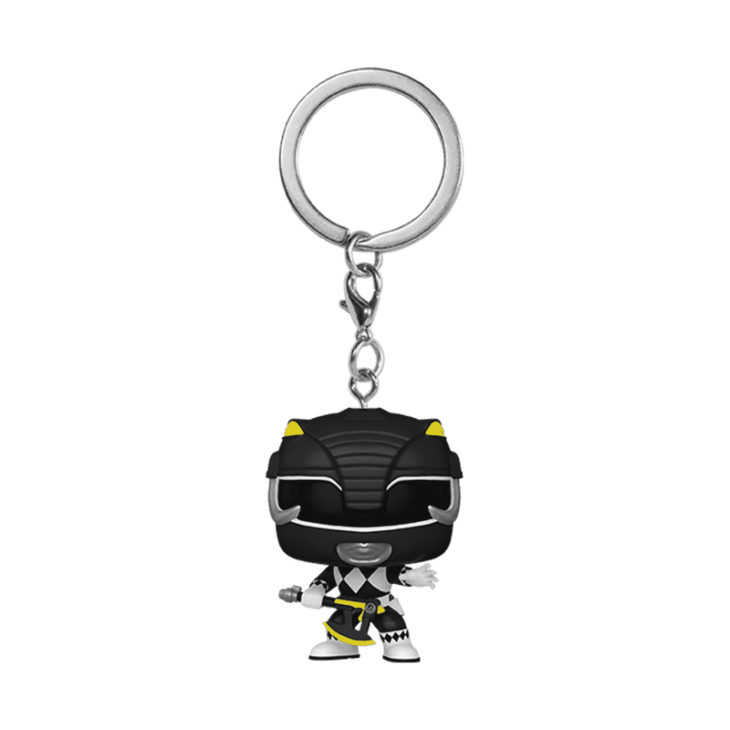 Ranger Noir Pop! Keychain Power Rangers 30th porte-clés Pocket POP! Vinyl Black Ranger 4 cm