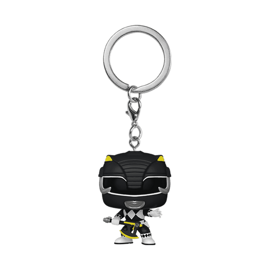 Ranger Noir Pop! Keychain Power Rangers 30th porte-clés Pocket POP! Vinyl Black Ranger 4 cm