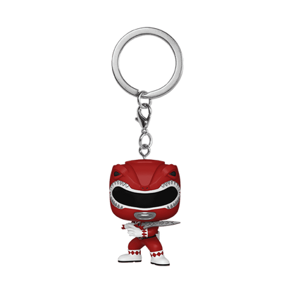 Ranger Rouge Pop! Keychain Power Rangers 30th porte-clés Pocket POP! Vinyl Red Ranger 4 cm