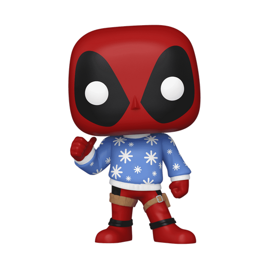 pop holiday deadpool in ugly sweater 1283