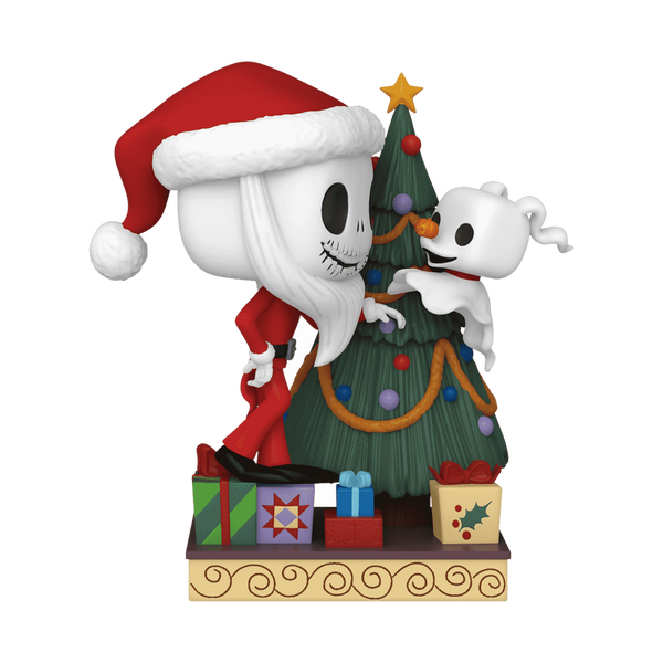 Funko Pop! Deluxe Jack & Zero avec Sapin – L'Étrange Noël de monsieur Jack