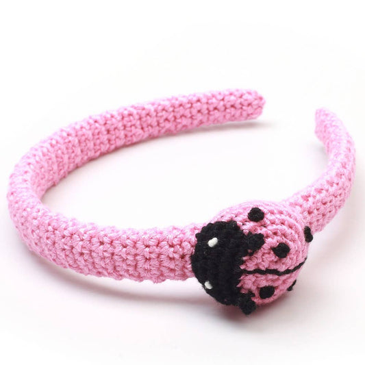 Pink Ladybug Headband