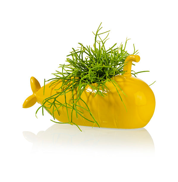 Submarine Planter Medium Yellow
