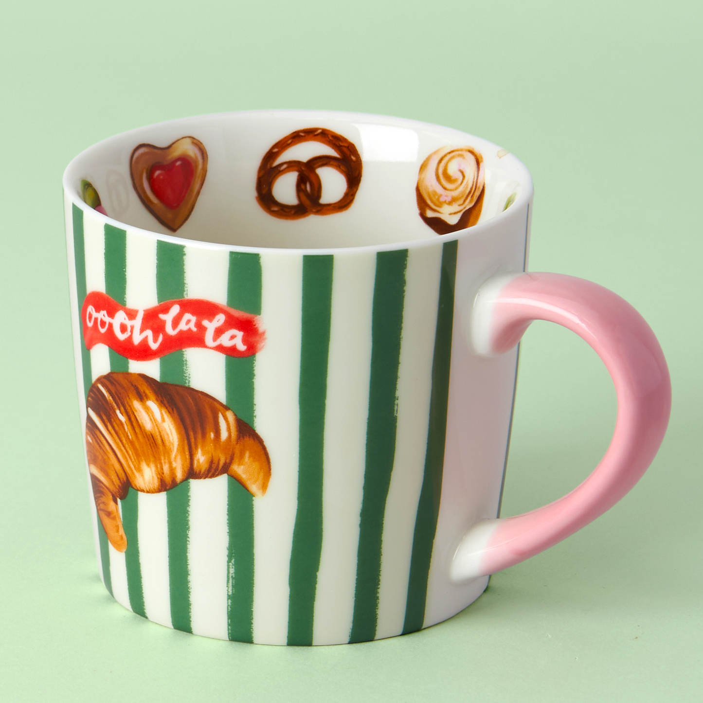 "Oooh La La" Croissant Mug
