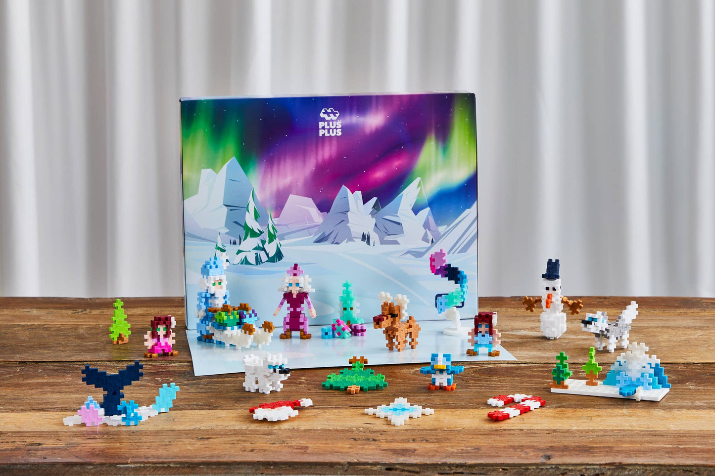 Calendario de Adviento PLUS PLUS "Auroras boreales" 600 páginas