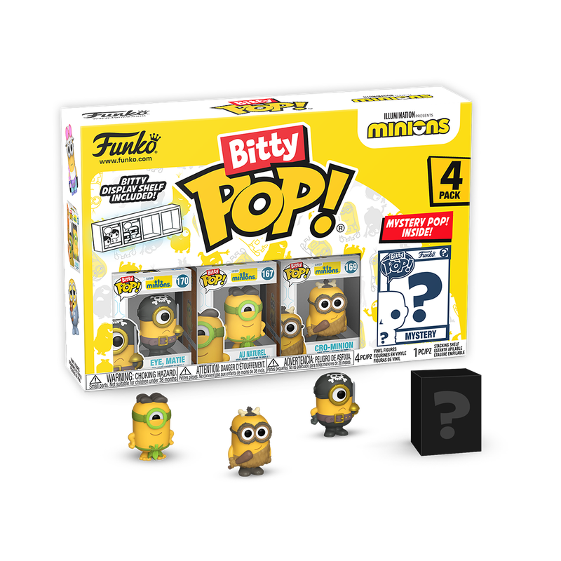 ¡Pequeño pop! PAQUETE de 4 Minions - Serie 1 - RESERVA*