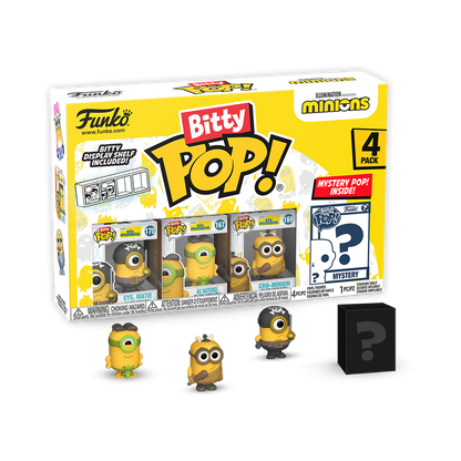 ¡Pequeño pop! PAQUETE de 4 Minions - Serie 1 - RESERVA*