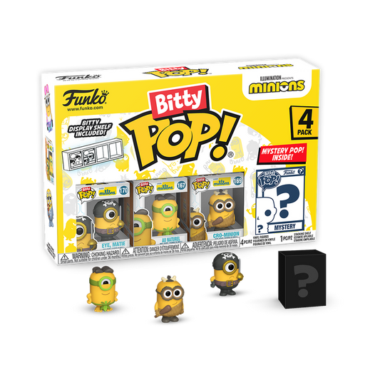 ¡Pequeño pop! PAQUETE de 4 Minions - Serie 1 - RESERVA*