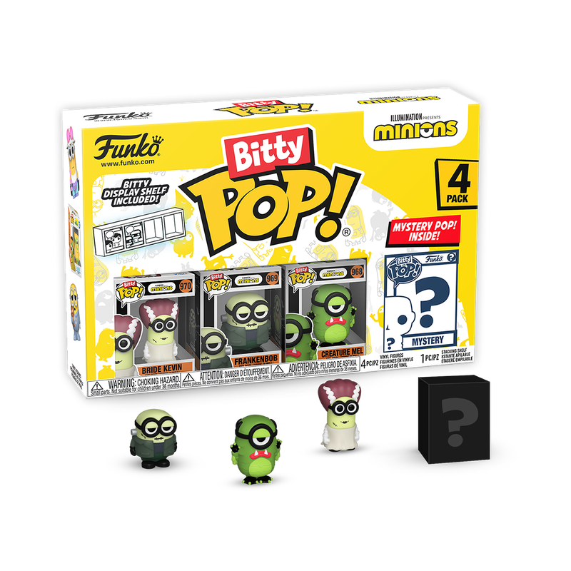 ¡Pequeño pop! PAQUETE de 4 Minions - Serie 2 - RESERVA*