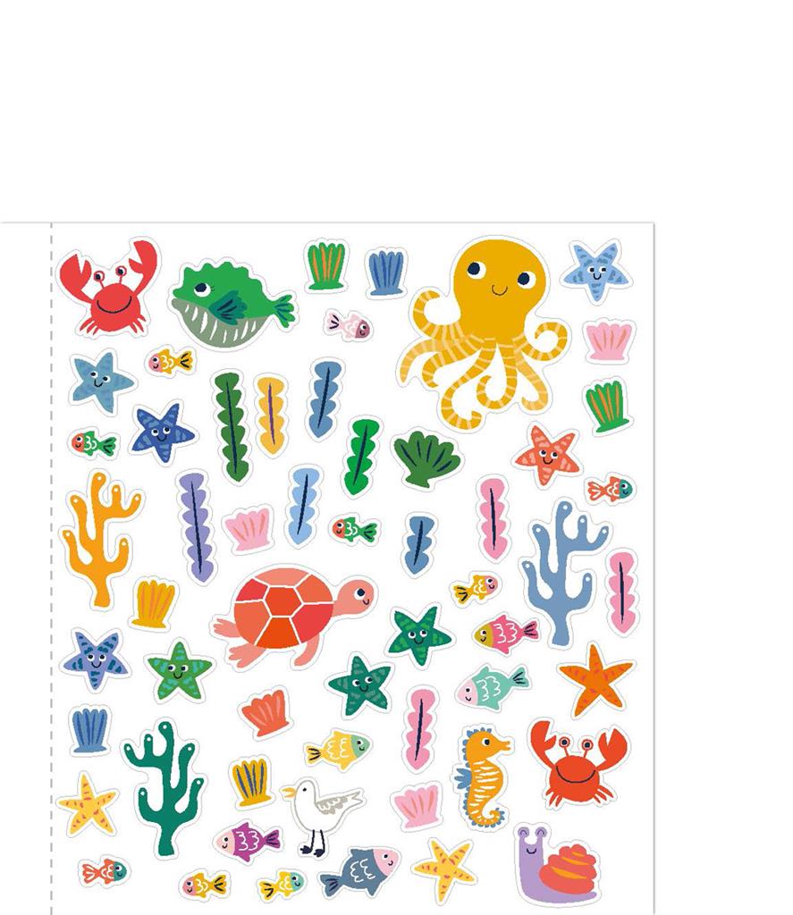 Pintura al agua - Vida submarina