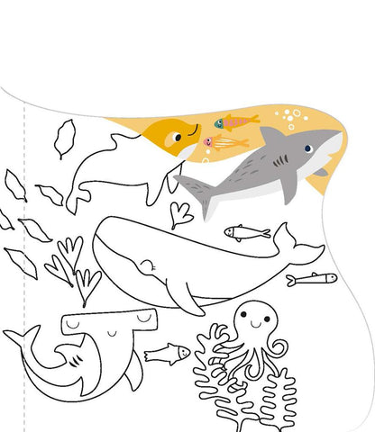 Pintura al agua - Vida submarina