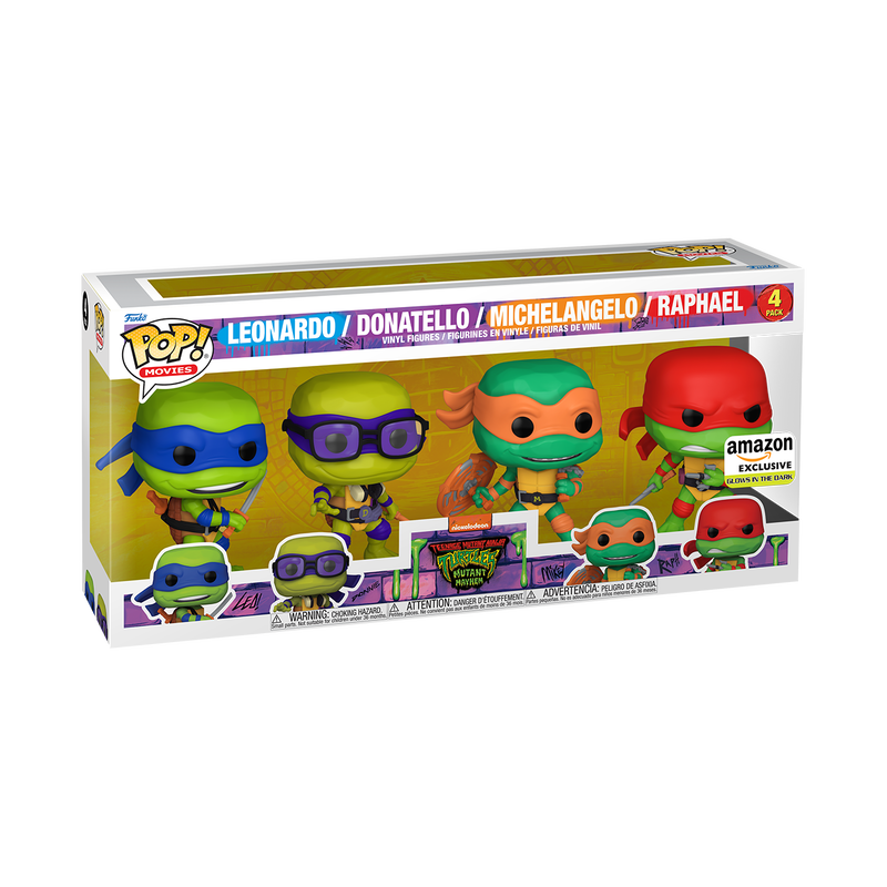 Pop! Les Tortues Ninja (Mutant Mayhem) 4-Pack