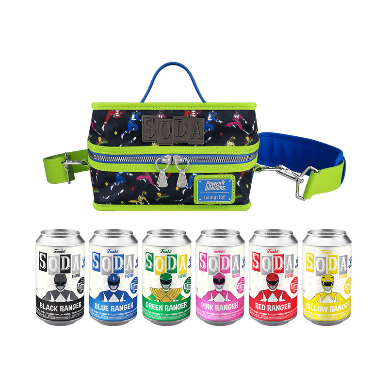 PAQUETE DE 6 MIGHTY MORPHIN POWER RANGERS DE VINILO SODA