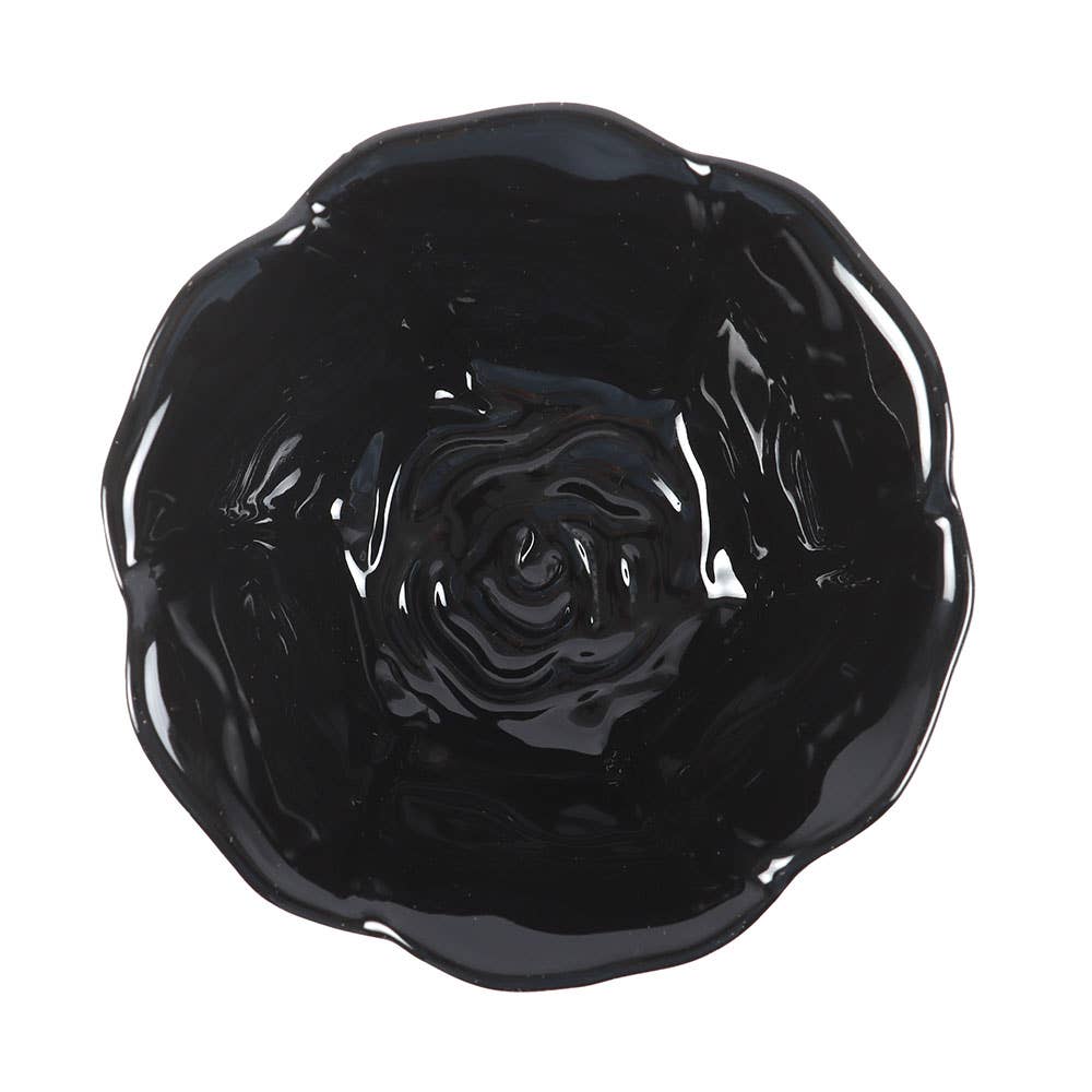 Tabuleiro para bijuteria com flores de rosa negra