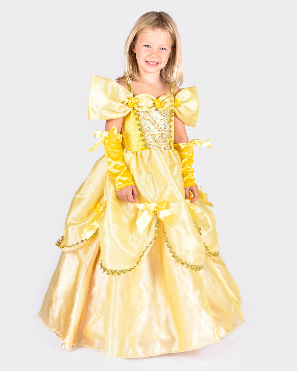 Robe jaune W. Acc Belle 98-104 Cl 2-4 ans