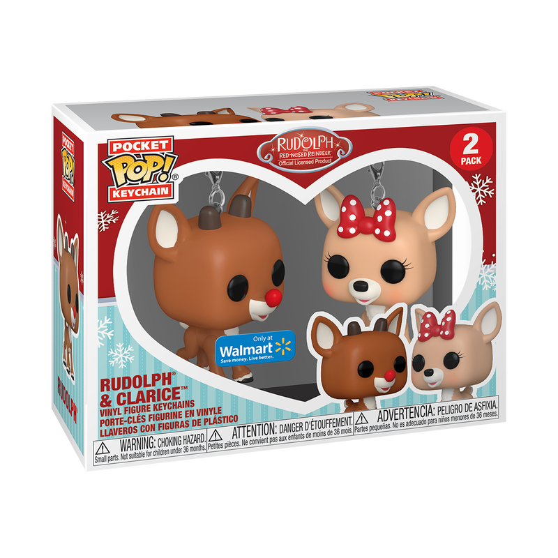 Pop! Schlüsselanhänger Rudolphe & Clarice (SE) 