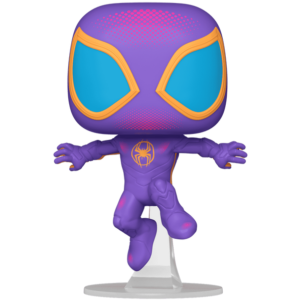 Funko Pop! Jumbo Spider-Man (Miles Morales) (Black Light) – Spider‑Man