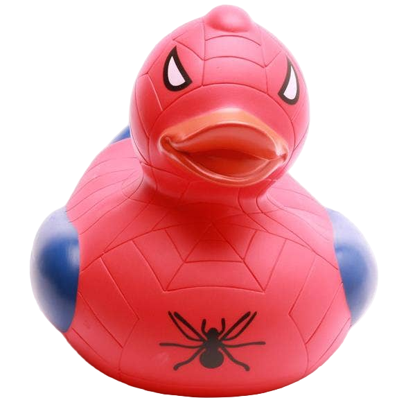 Pato superhéroe rojo y azul XL