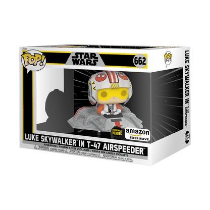 Pop! Rides Super Deluxe Luke Skywalker dans T-47 Airspeeder