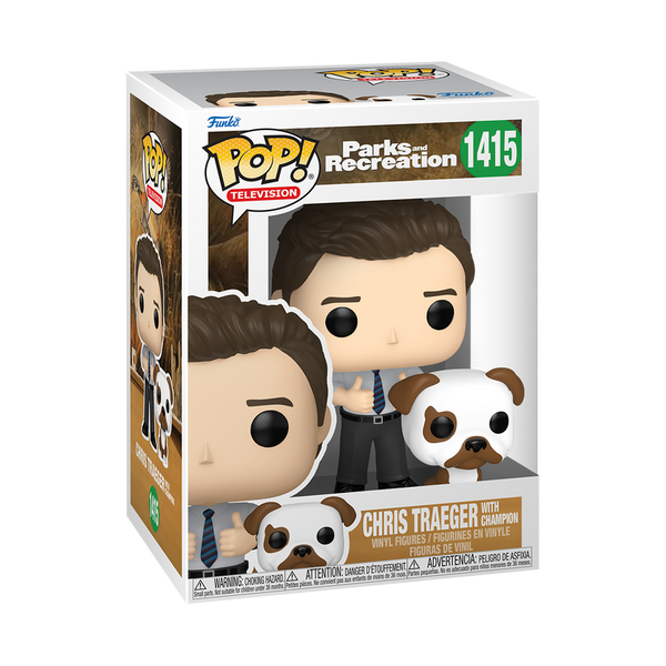 Funko Pop! & Buddy Chris Traeger avec Champion – Parks and Recreation
