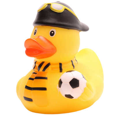 canard supporter de foot jaune et noir factotum