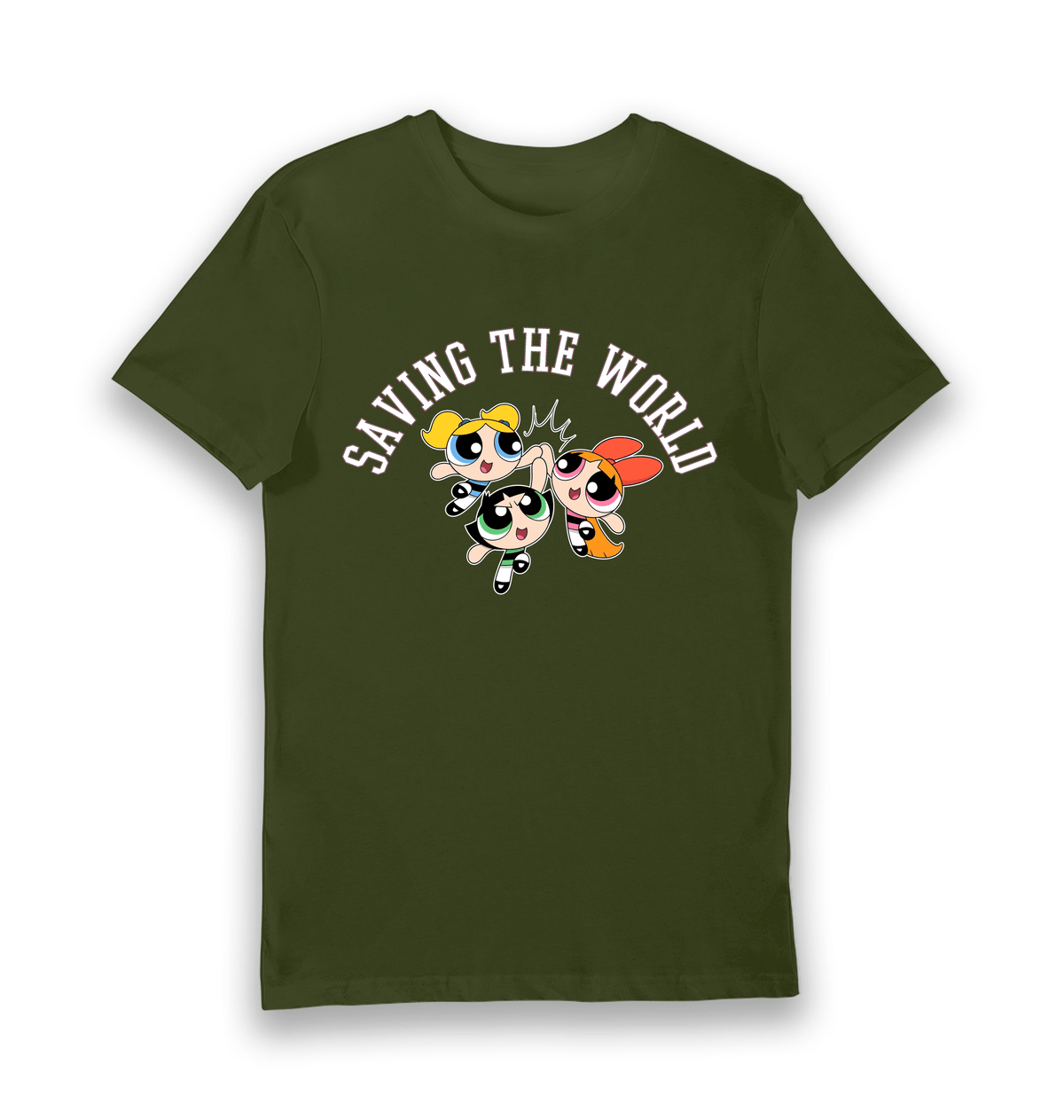 T-shirt adulte Powerpuff Girls Saving the World