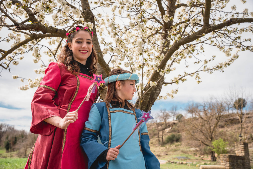 Diadema Princess Krown en terciopelo violeta