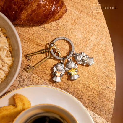 3 Guardian Angels Keychain