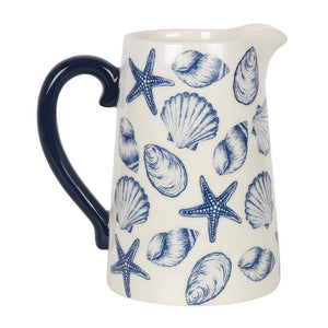 Vase Pichet Coquillage en Céramique – 17,5 cm