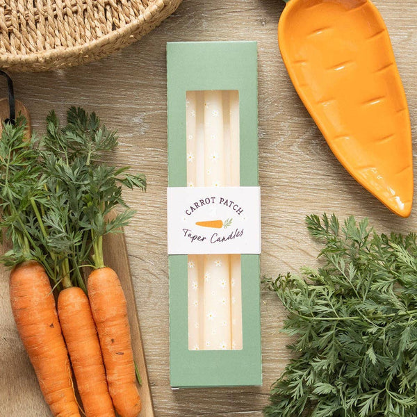 Ensemble de 3 bougies motif Marguerites “Carrot Patch”