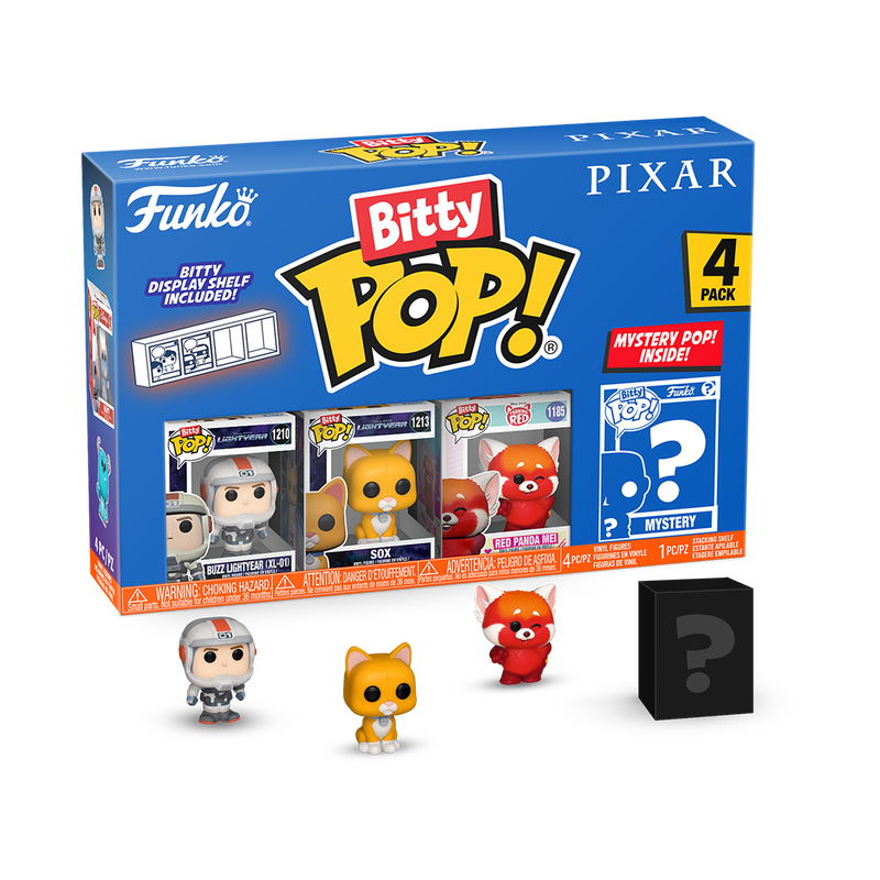 Bitty Pop! Pixar Pack de 4 Figuras Série 1