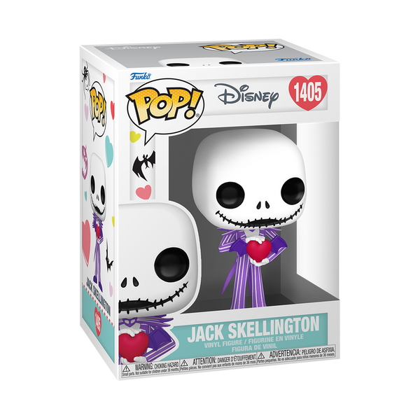 Funko Pop! Jack Skellington avec Cœur de St Valentin – L'Étrange Noël de monsieur Jack