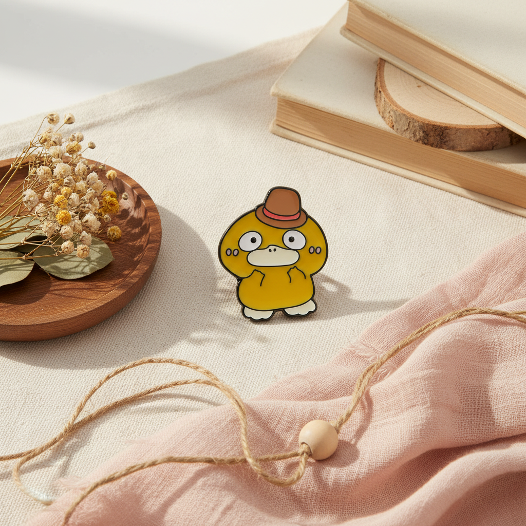 Gele eend speld "OMG"