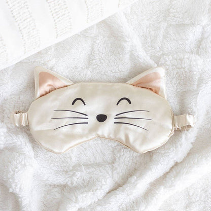 Masque de Nuit Chat en Satin